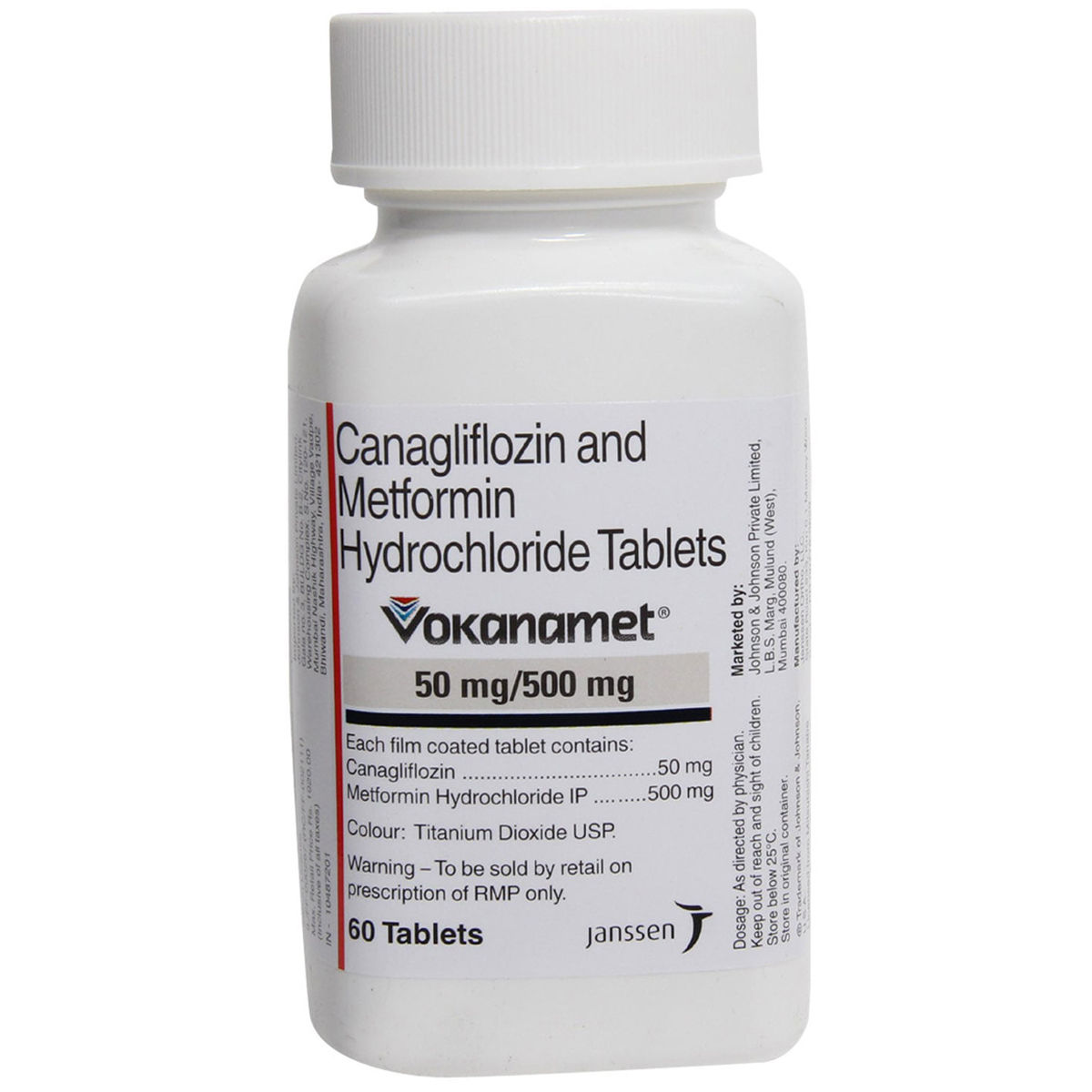 Buy Vokanamet 50mg/500mg Tablet 60's Online