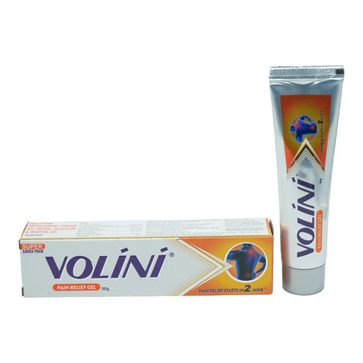 Volini Super Pain Relief Gel 50 gm, Pack of 1 Gel Volini Super Pain Relief Gel 50 gm, Pack of 1 Gel
