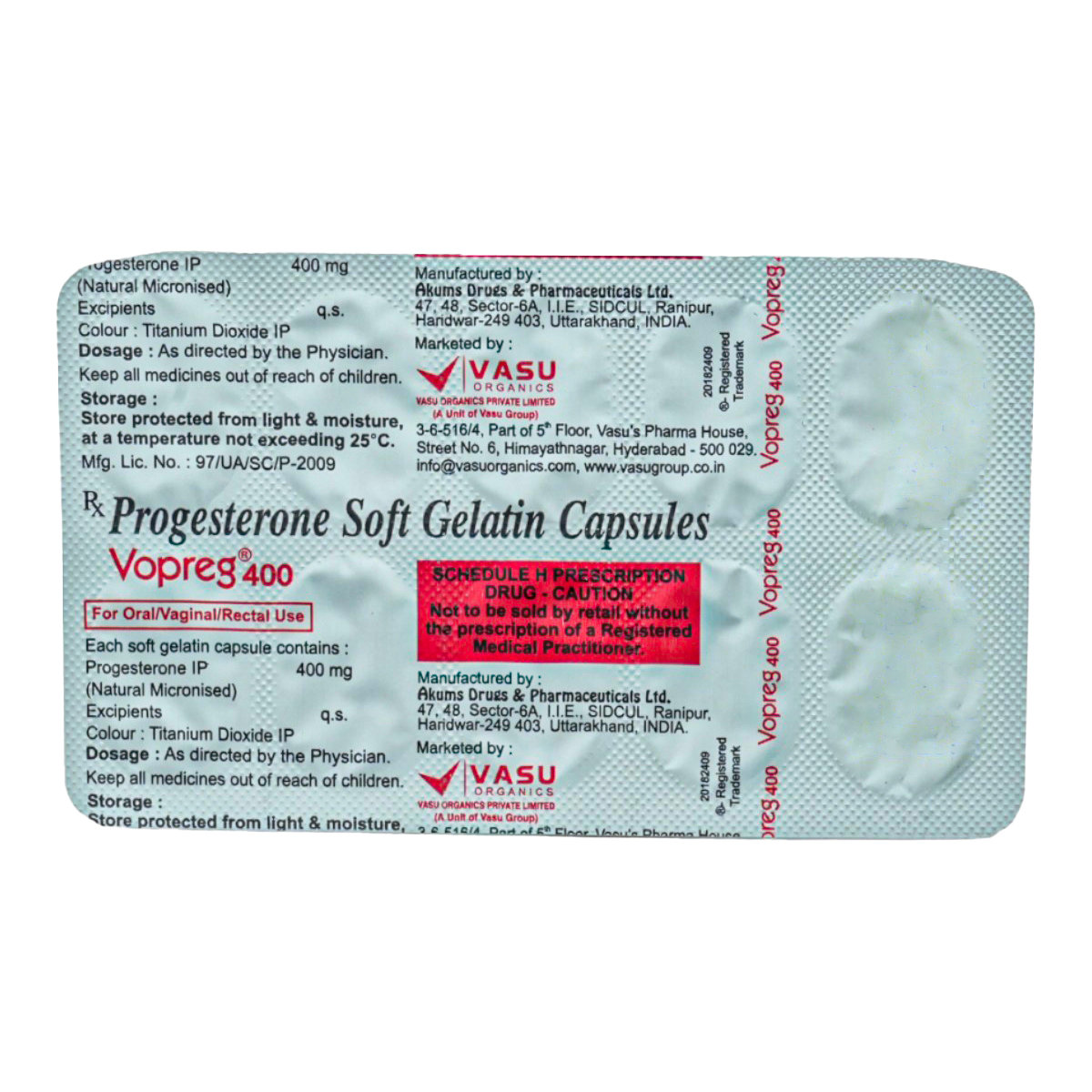 Vopreg 400 Softgel Capsule 10's, Pack of 10 SoftgelsS Vopreg 400 Softgel Capsule 10's, Pack of 10 SoftgelsS