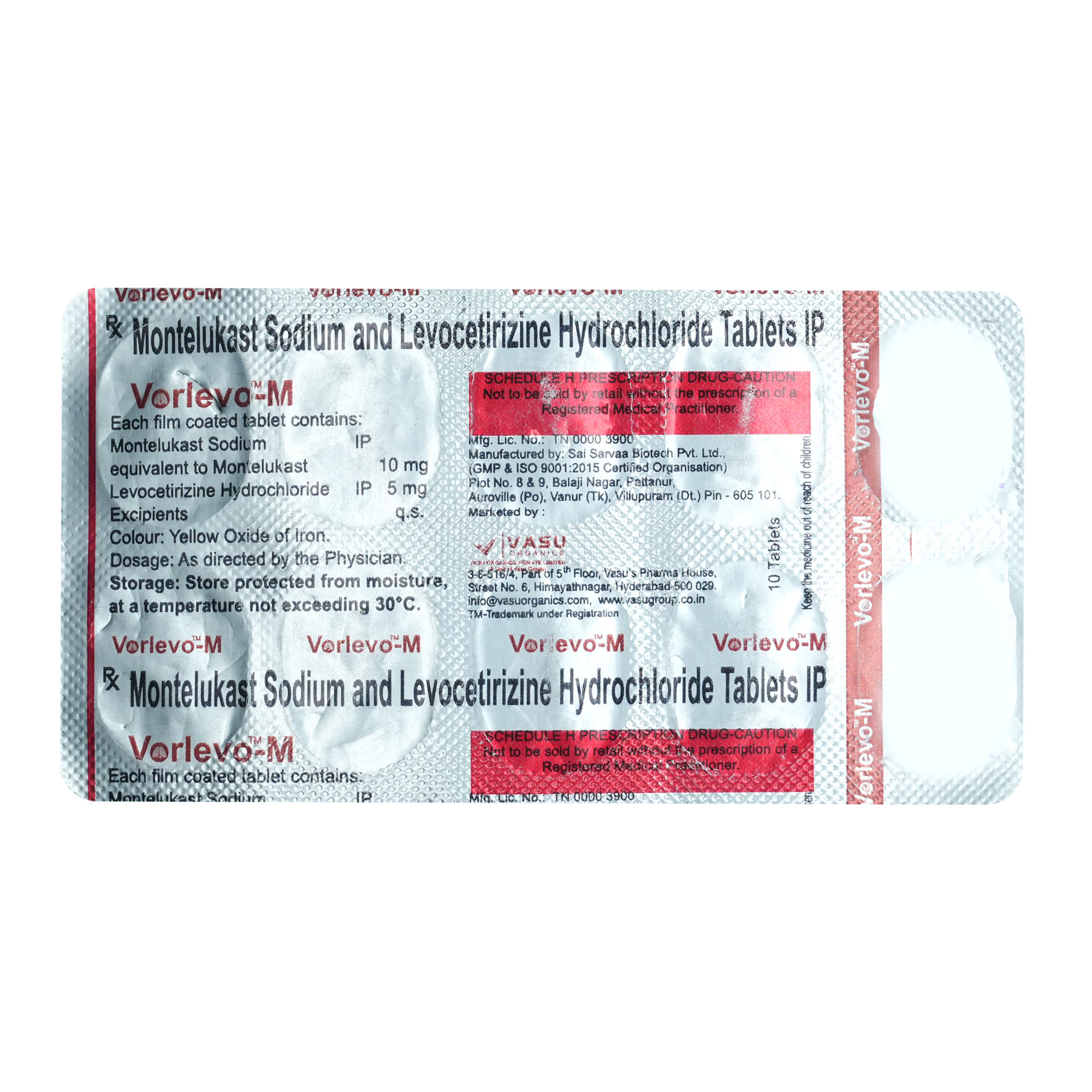 Vorlevo M Tablet 10's, Pack of 10 TabletS Vorlevo M Tablet 10's, Pack of 10 TabletS