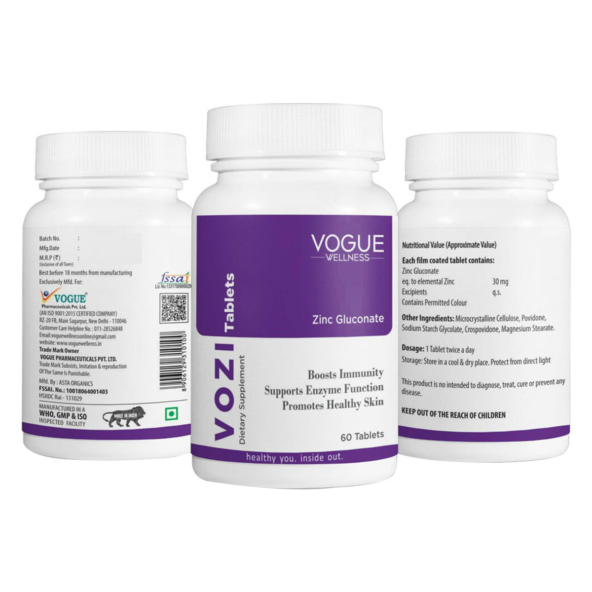 Vozi 30 Tablet 60's, Pack of 1 TABLET Vozi 30 Tablet 60's, Pack of 1 TABLET