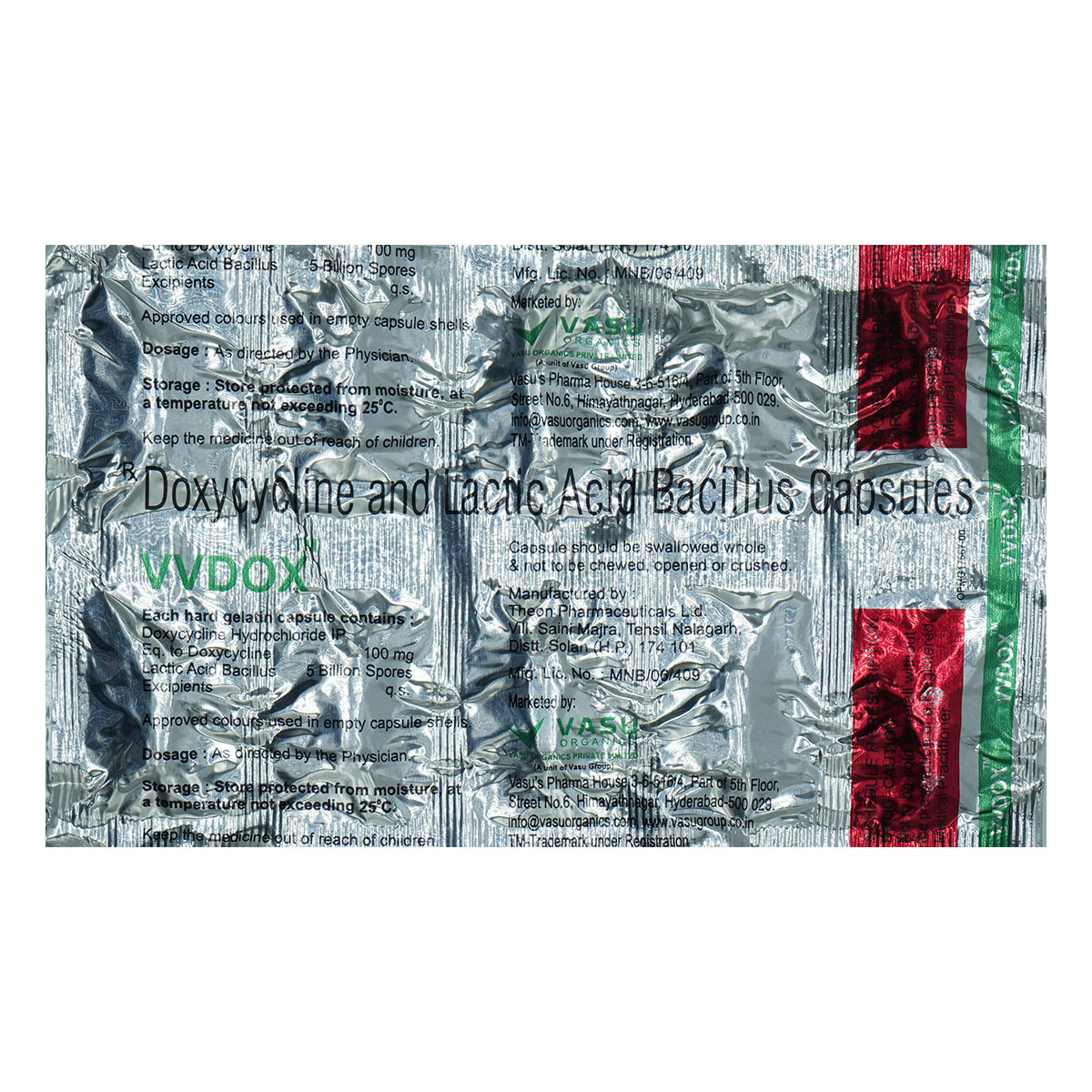 Vvdox Capsule 10's, Pack of 10 CAPSULES Vvdox Capsule 10's, Pack of 10 CAPSULES