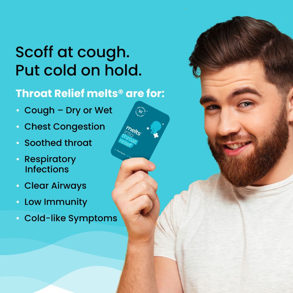 Wellbeing Nutrition Melts Into Throat Relief Manuka Honey + Curcumin, 30 Strips, Pack of 1 Wellbeing Nutrition Melts Into Throat Relief Manuka Honey + Curcumin, 30 Strips, Pack of 1