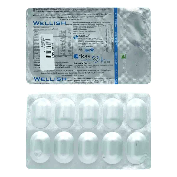Wellish Tablet 10's, Pack of 10