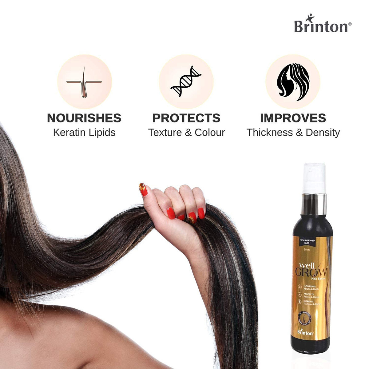 Well Grow New Hair Serum 60 ml, Pack of 1 Well Grow New Hair Serum 60 ml, Pack of 1