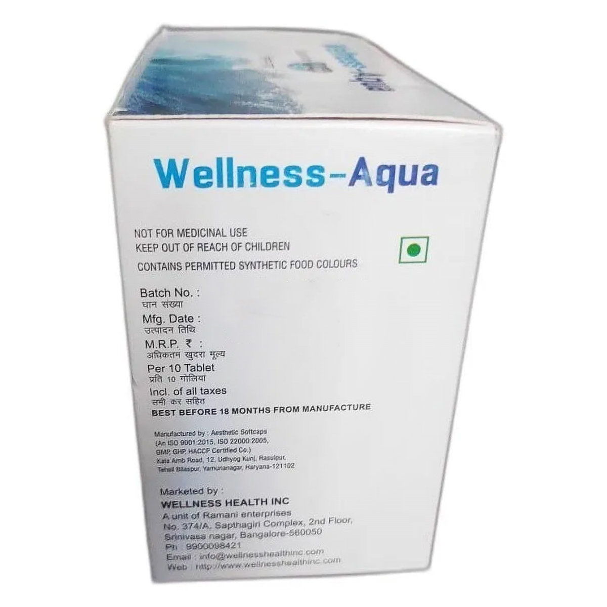 Wellness-Aqua Tablet 10's, Pack of 10 Wellness-Aqua Tablet 10's, Pack of 10