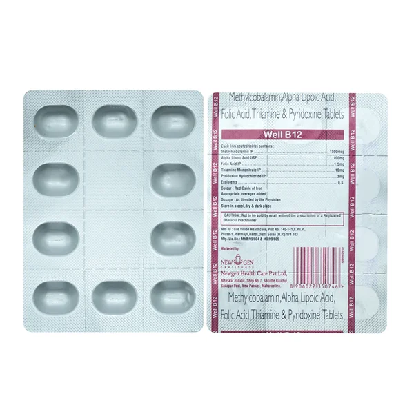 Well B12 Tablet 10's, Pack of 10