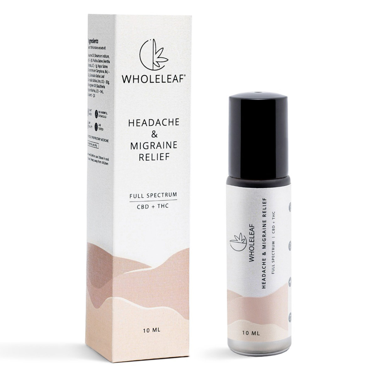 Wholeleaf Headache & Migraine Relief (CBD) Oil, 10 ml, Pack of 1 Wholeleaf Headache & Migraine Relief (CBD) Oil, 10 ml, Pack of 1