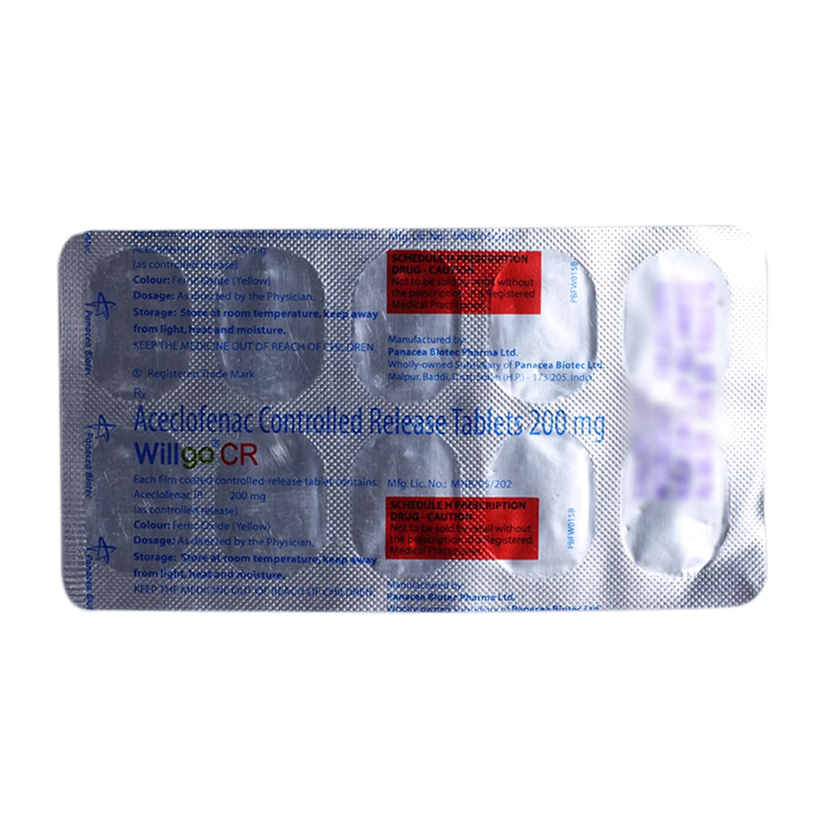 Willgo CR 200 mg Tablet 10's, Pack of 10 TABLETS Willgo CR 200 mg Tablet 10's, Pack of 10 TABLETS