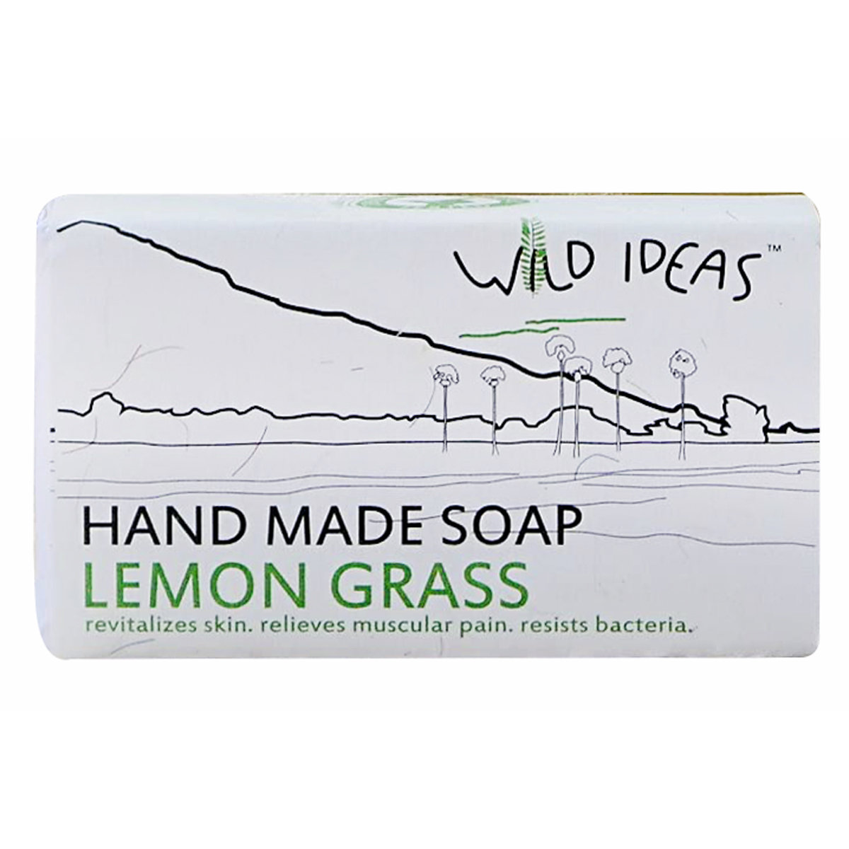 Wild Ideas Lemon Grass Hand Made Soap 100 gm | Relieves Muscular Pain | Revitalises Skin | Resists Bacteria, Pack of 1 Wild Ideas Lemon Grass Hand Made Soap 100 gm | Relieves Muscular Pain | Revitalises Skin | Resists Bacteria, Pack of 1