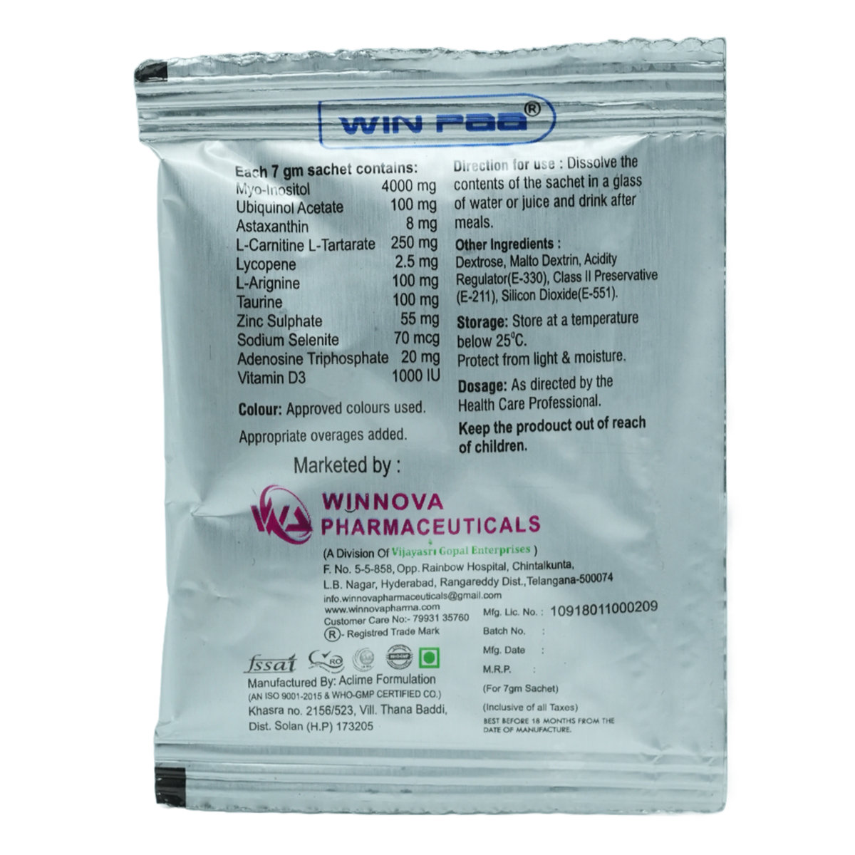 Win Paa Orange Sachet 7 gm, Pack of 1 Win Paa Orange Sachet 7 gm, Pack of 1