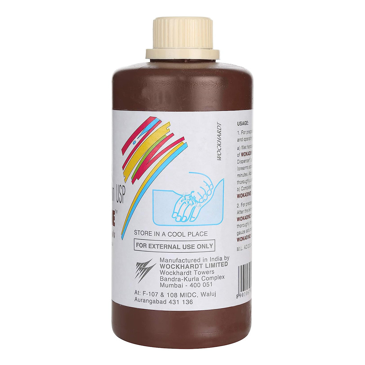 Wokadine 7.5% Scrub 500 ml, Pack of 1 LIQUID Wokadine 7.5% Scrub 500 ml, Pack of 1 LIQUID