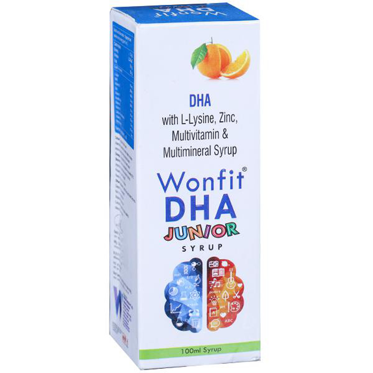Wonfit DHA Junior Syrup 100 ml, Pack of 1 Wonfit DHA Junior Syrup 100 ml, Pack of 1