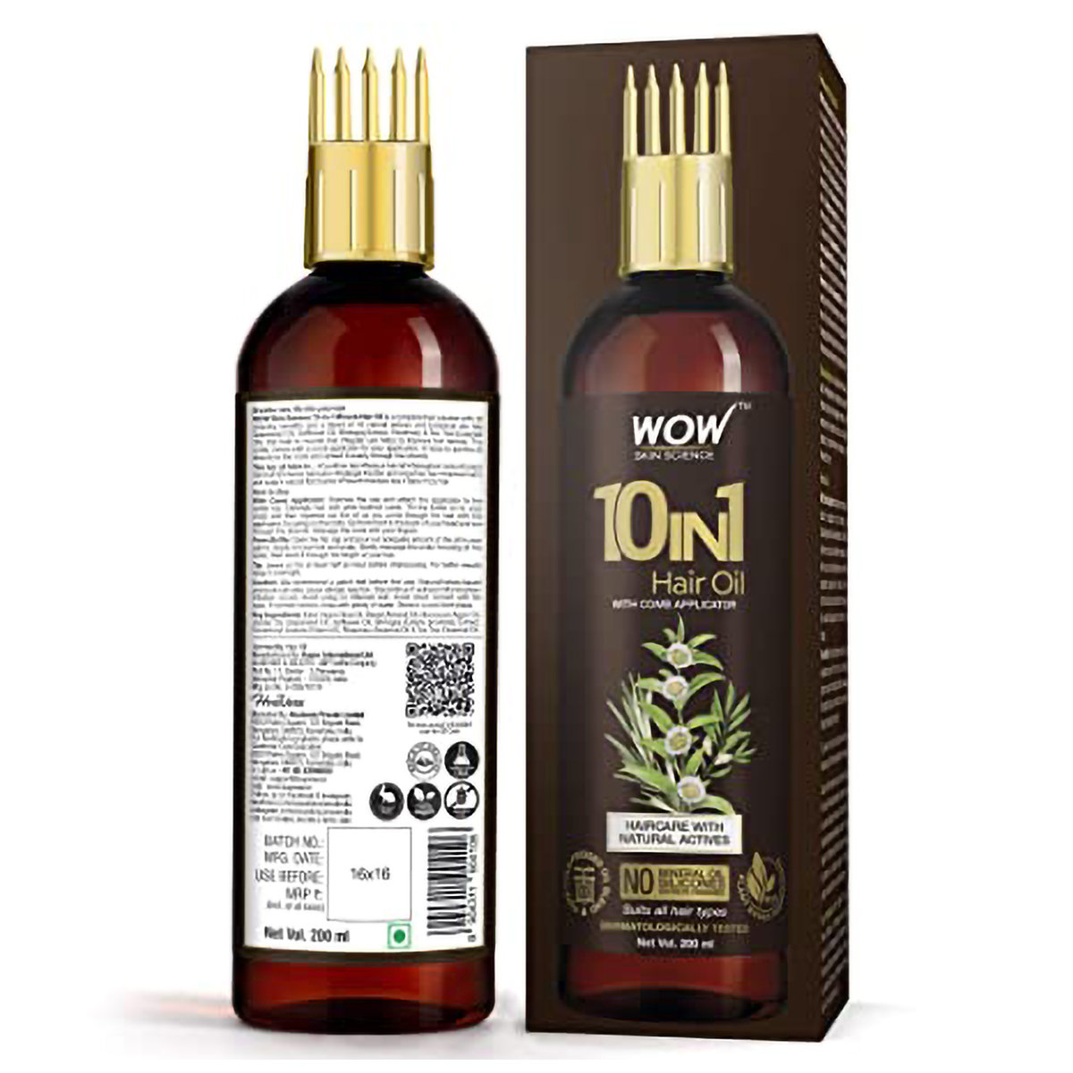 WOW Skin Science 10-in-1 Miracle Hair Oil, 200 ml, Pack of 1 WOW Skin Science 10-in-1 Miracle Hair Oil, 200 ml, Pack of 1