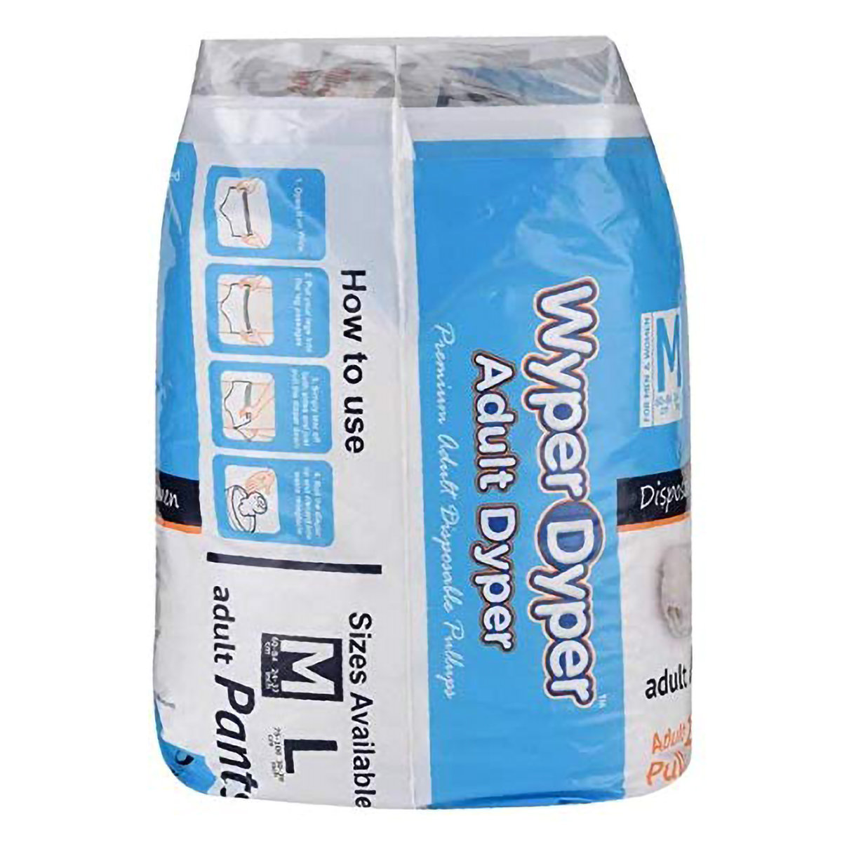 Wyper Adult Diaper Pants Medium, 10 Count, Pack of 1 Wyper Adult Diaper Pants Medium, 10 Count, Pack of 1