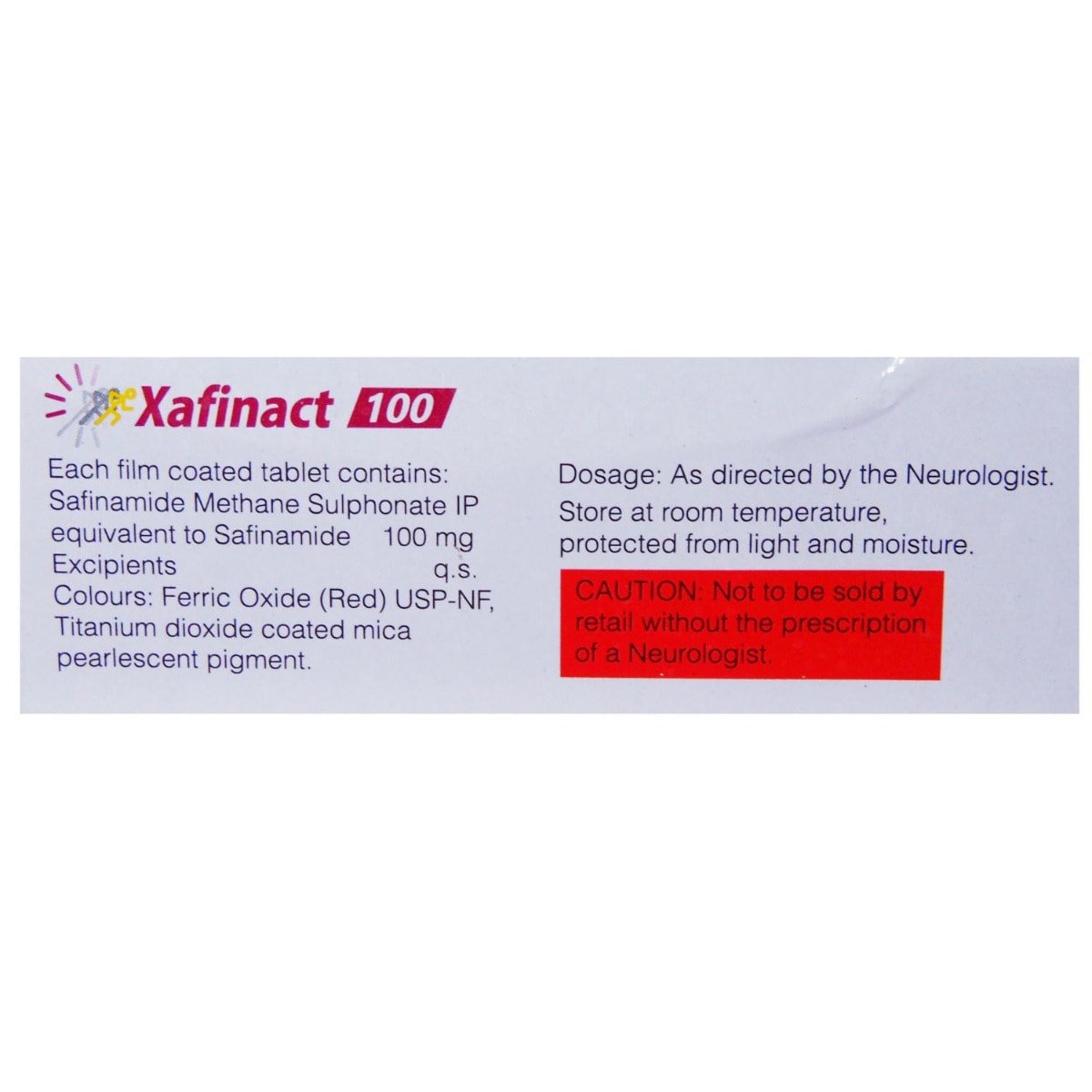 Xafinact 100 Tablet 10's, Pack of 10 TabletS Xafinact 100 Tablet 10's, Pack of 10 TabletS