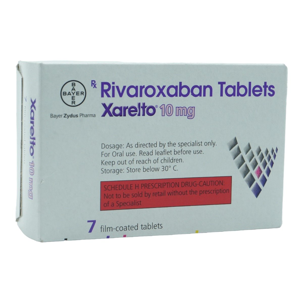 Xarelto 10 mg Tablet 7's, Pack of 1 TABLET Xarelto 10 mg Tablet 7's, Pack of 1 TABLET