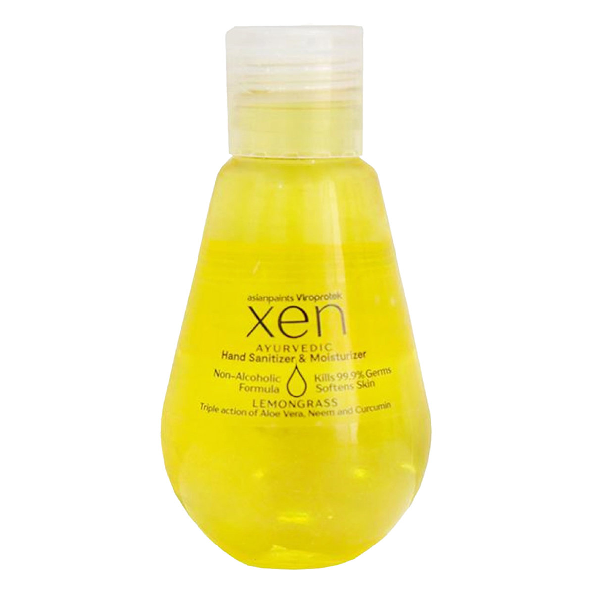 Asian Paints Viroprotek XEN Ayurvedic Hand Sanitizer 100 ml | Aloe vera, Neem & Curcumin | Kills 99.9% Germs | Softens Skin With Fragrance Of LemonGrass | Non Alcoholic Formula, Pack of 1 Asian Paints Viroprotek XEN Ayurvedic Hand Sanitizer 100 ml | Aloe vera, Neem & Curcumin | Kills 99.9% Germs | Softens Skin With Fragrance Of LemonGrass | Non Alcoholic Formula, Pack of 1