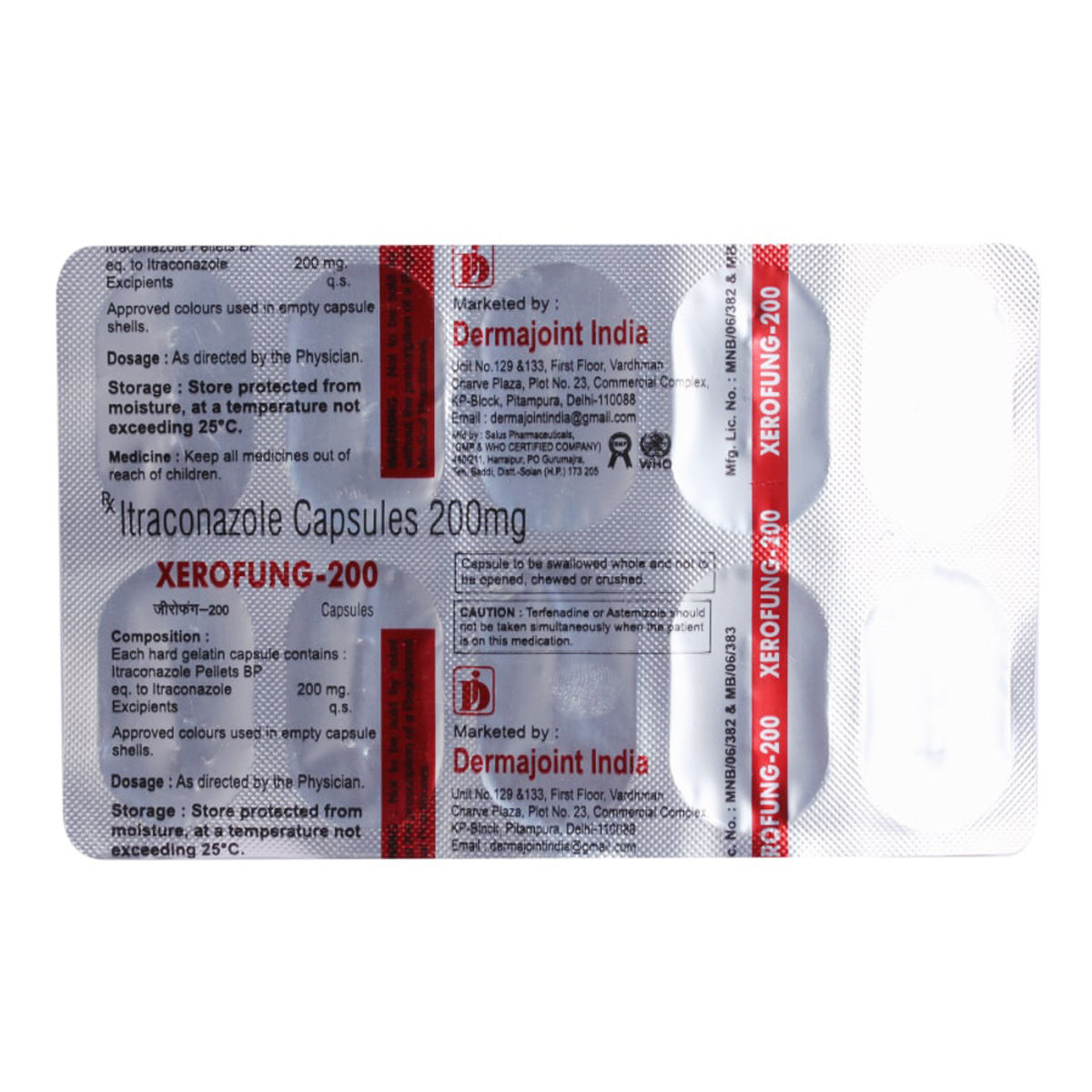 Xerofung 200 Capsule 10's, Pack of 10 CAPSULES Xerofung 200 Capsule 10's, Pack of 10 CAPSULES