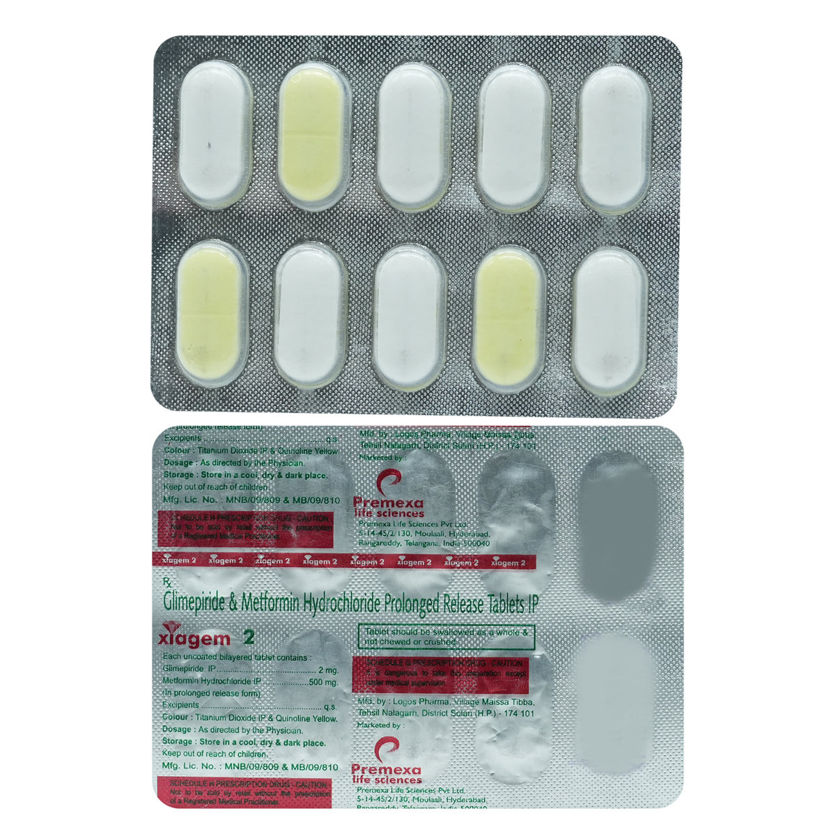 Xiagem 2 Tablet 10's, Pack of 10 TABLETS Xiagem 2 Tablet 10's, Pack of 10 TABLETS