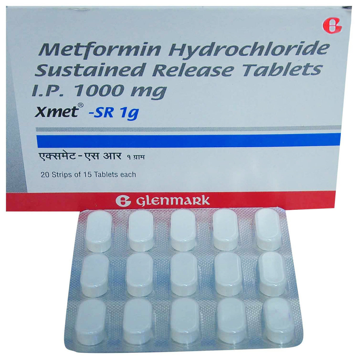Xmet-SR 1 g Tablet 15's, Pack of 15 TABLETS Xmet-SR 1 g Tablet 15's, Pack of 15 TABLETS