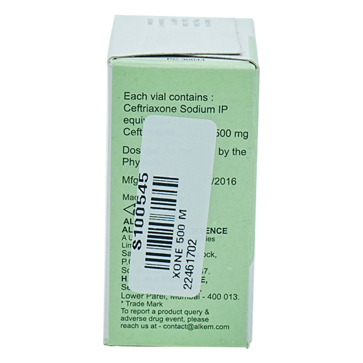 XONE 500MG INJECTION VIAL DRY, Pack of 1 Injection XONE 500MG INJECTION VIAL DRY, Pack of 1 Injection