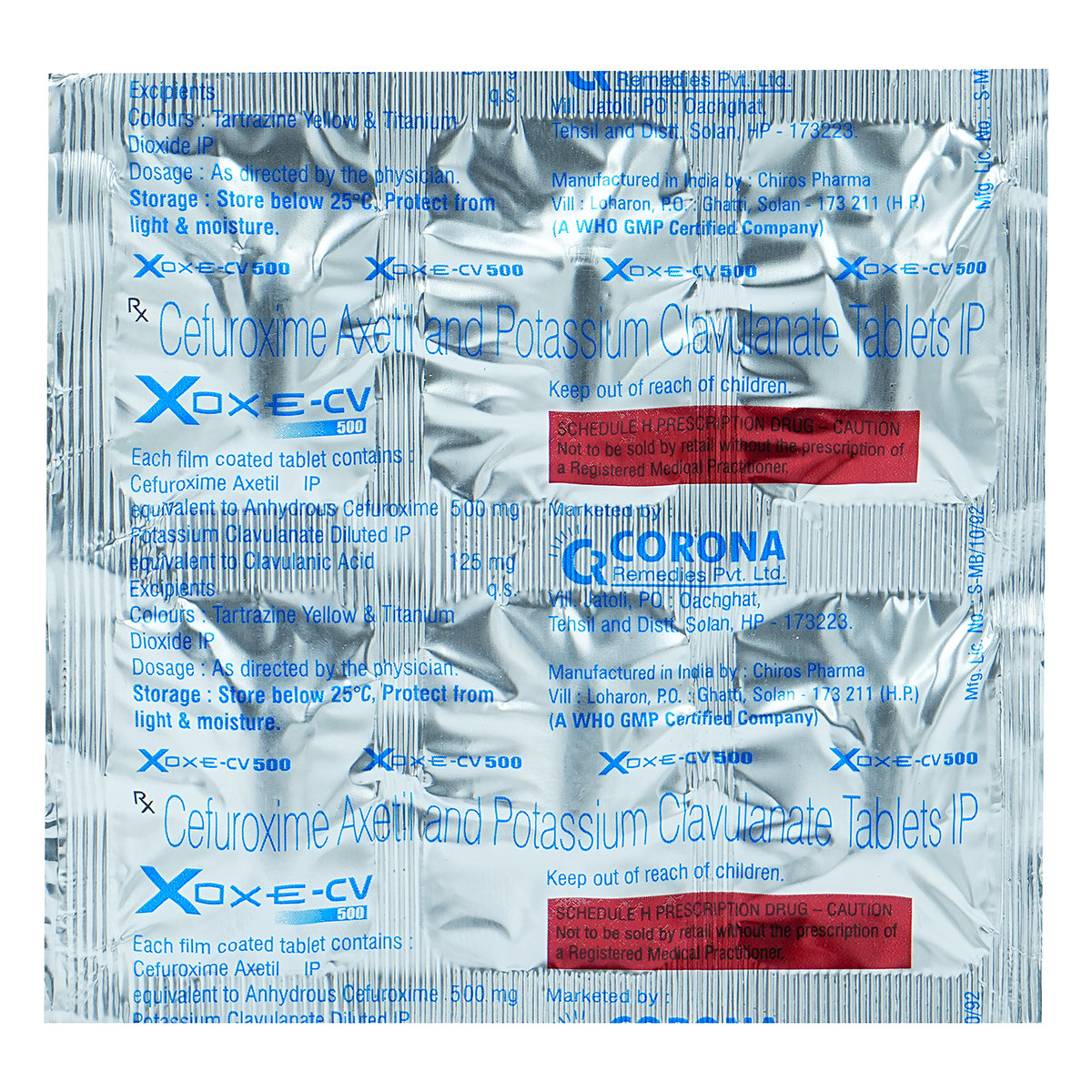 Xoxe-CV Tablet 6's, Pack of 6 TABLETS Xoxe-CV Tablet 6's, Pack of 6 TABLETS