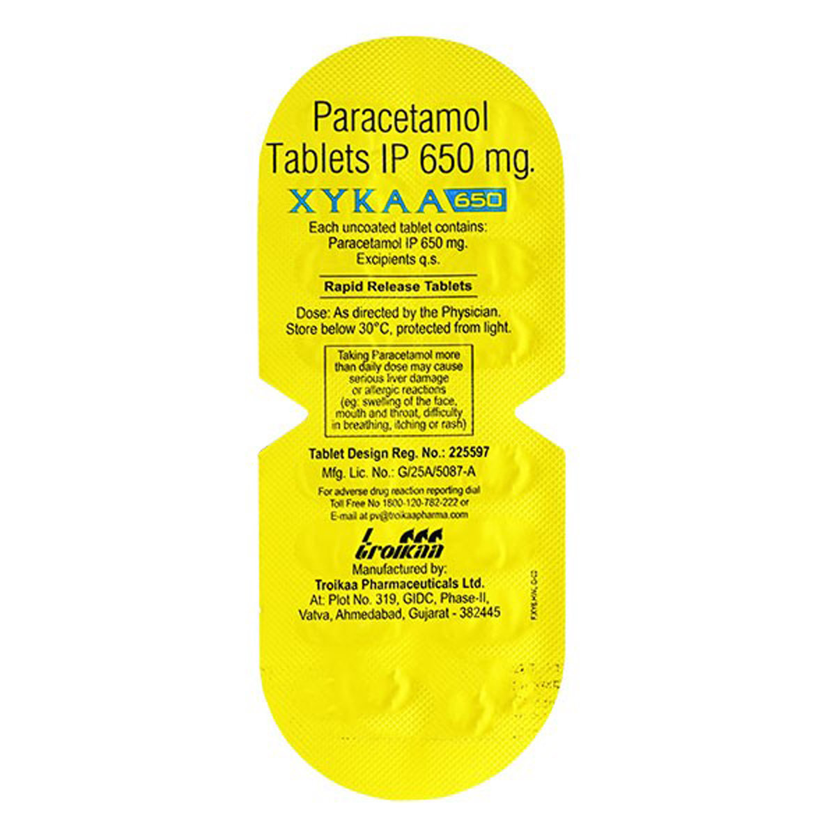 Xykaa 650 Tablet 16's, Pack of 16 TABLETS Xykaa 650 Tablet 16's, Pack of 16 TABLETS