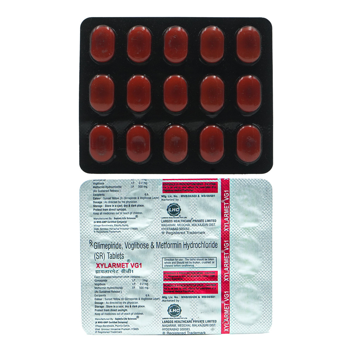 Xylarmet VG1 Tablet 15's, Pack of 15 TABLETS Xylarmet VG1 Tablet 15's, Pack of 15 TABLETS