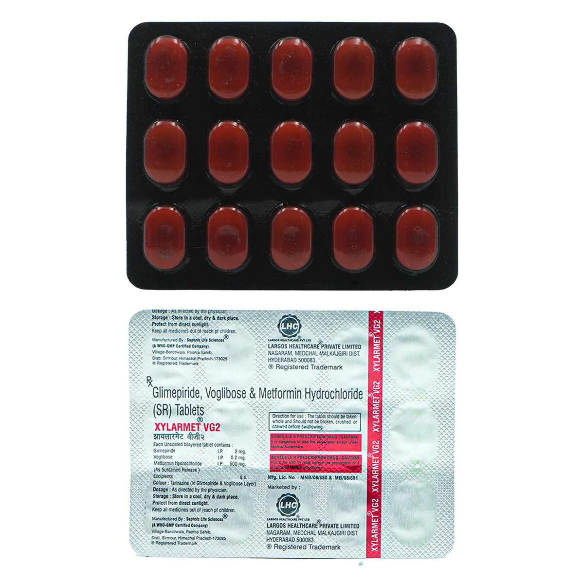 XYLARMET VG2 TABLETS 15'S, Pack of 15 TABLETS XYLARMET VG2 TABLETS 15'S, Pack of 15 TABLETS