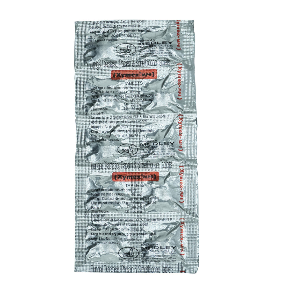 Xymex MPS Tablet 10's, Pack of 10 TABLETS Xymex MPS Tablet 10's, Pack of 10 TABLETS