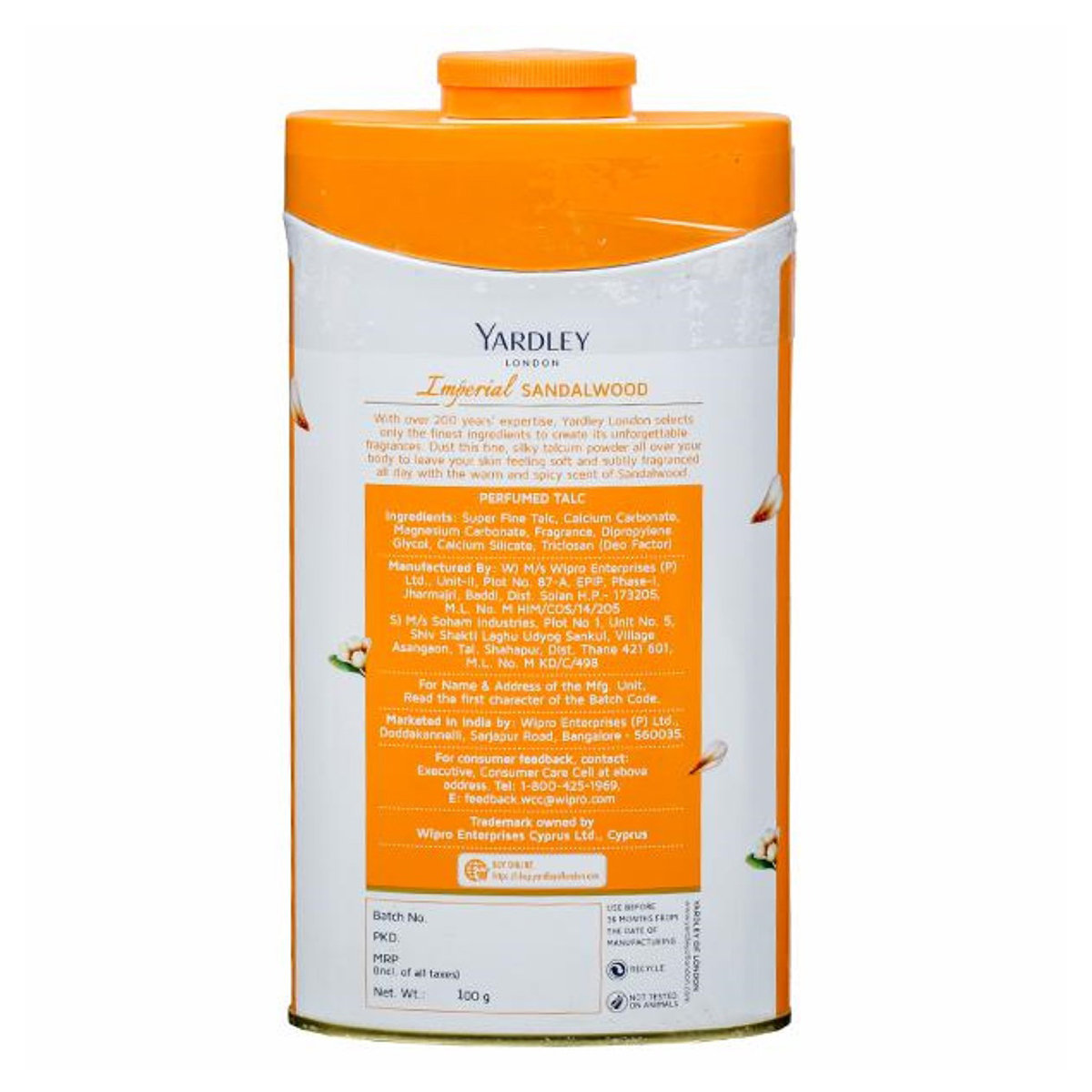 Yardley London Imperial Sandalwood Perfumed Talc 100 gm | All Day Freshness | With Spicy Scent Of Sandalwood, Pack of 1 Yardley London Imperial Sandalwood Perfumed Talc 100 gm | All Day Freshness | With Spicy Scent Of Sandalwood, Pack of 1