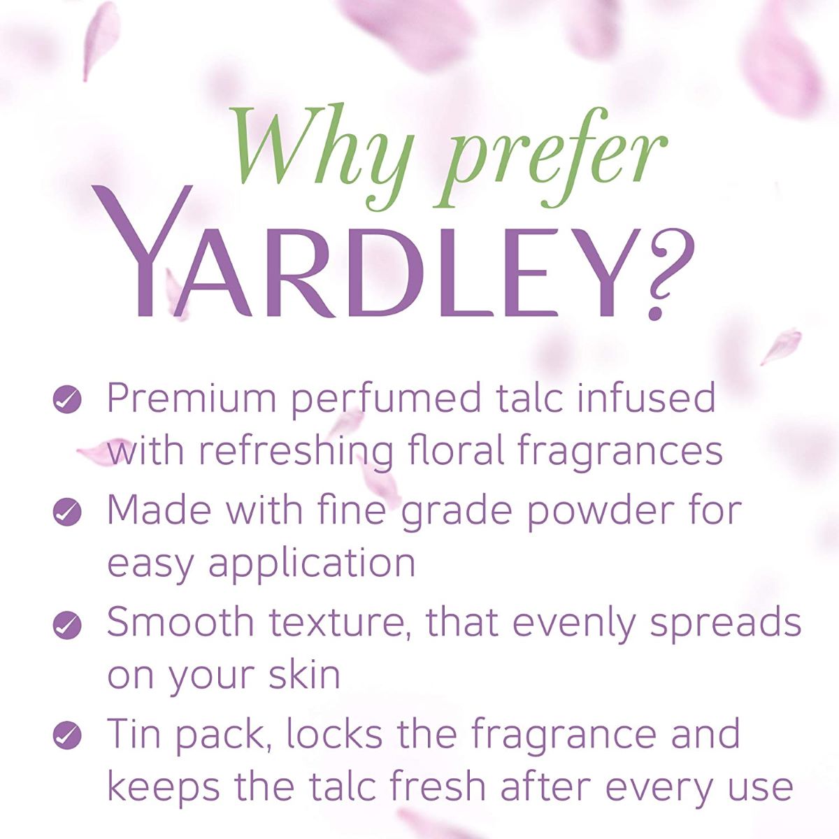 Yardley London Morning Dew Perfumed Talc Powder 100 gm | All Day Freshness | With Fragrance Of White Flower, Pack of 1 Yardley London Morning Dew Perfumed Talc Powder 100 gm | All Day Freshness | With Fragrance Of White Flower, Pack of 1