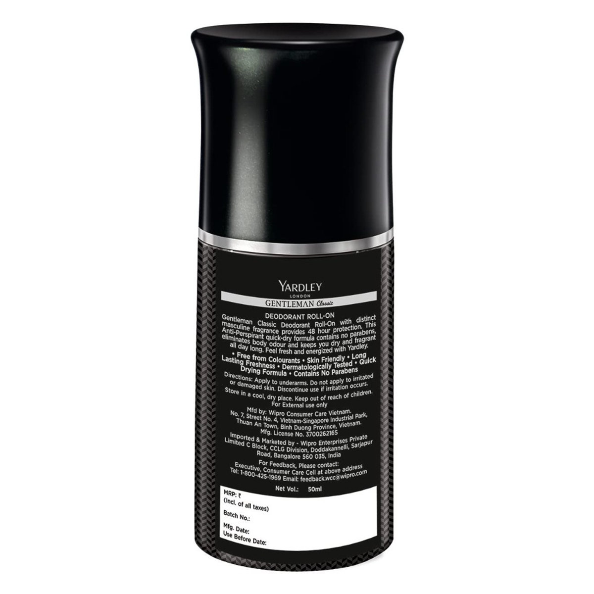 Yardley London Gentleman Classic Deodorant Roll-On for Men, 50 ml, Pack of 1 Yardley London Gentleman Classic Deodorant Roll-On for Men, 50 ml, Pack of 1