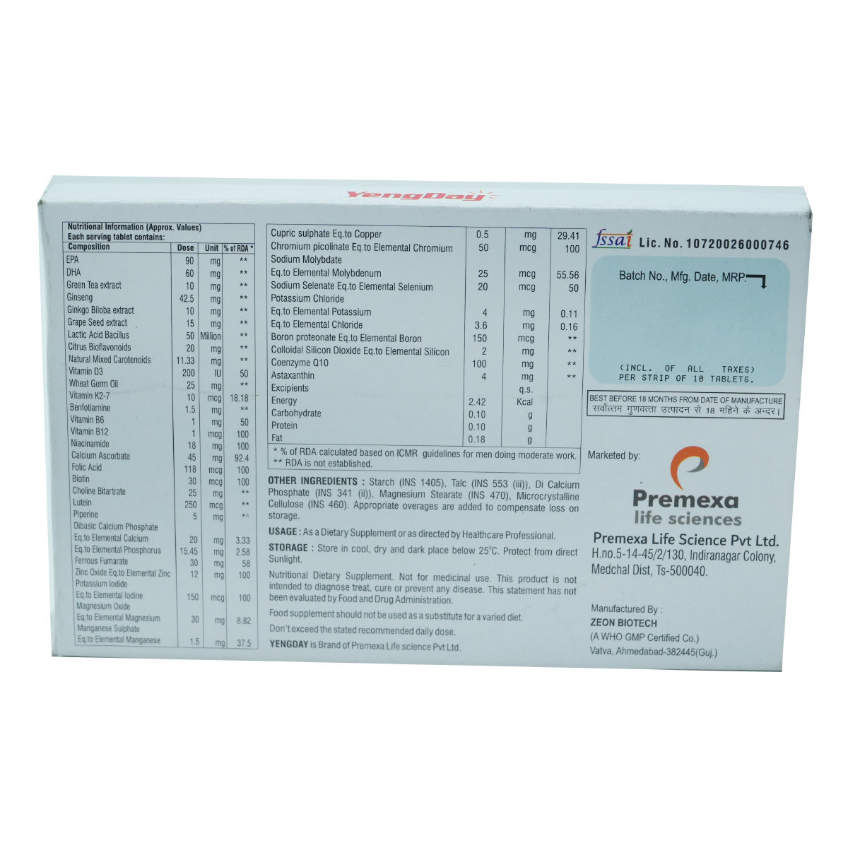 Yengday Tablet 10's, Pack of 10 Yengday Tablet 10's, Pack of 10