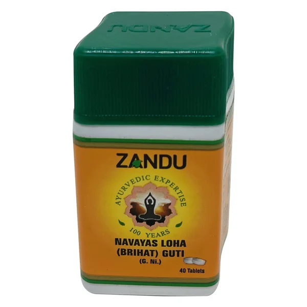 Zandu Navayas Loha(Brihat) Guti, 40 Tablets, Pack of 1