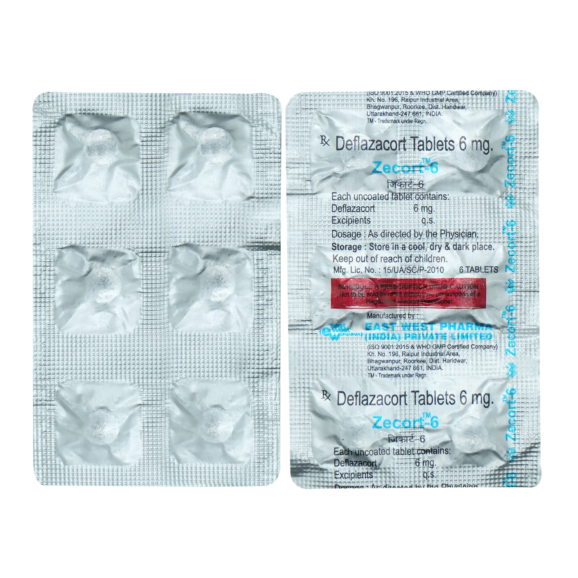 Zecort 6 mg Tablet 6's, Pack of 6 TabletS Zecort 6 mg Tablet 6's, Pack of 6 TabletS