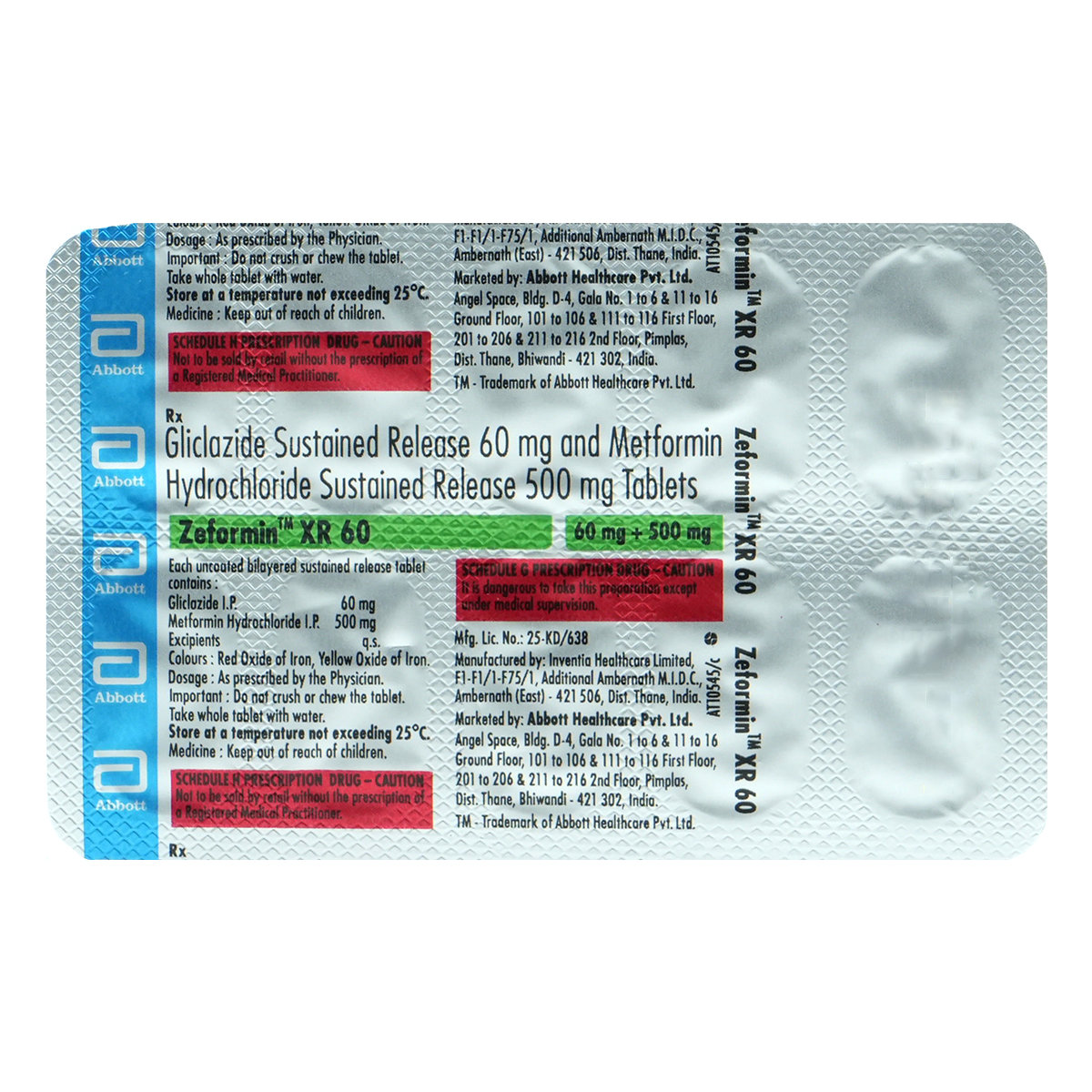 Zeformin XR 60 Tablet 10's, Pack of 10 TABLETS Zeformin XR 60 Tablet 10's, Pack of 10 TABLETS