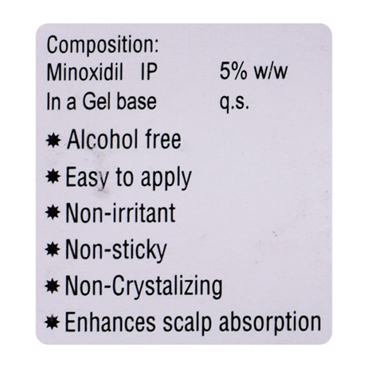 Zenoxidil 5% Gel 60 gm, Pack of 1 GEL Zenoxidil 5% Gel 60 gm, Pack of 1 GEL