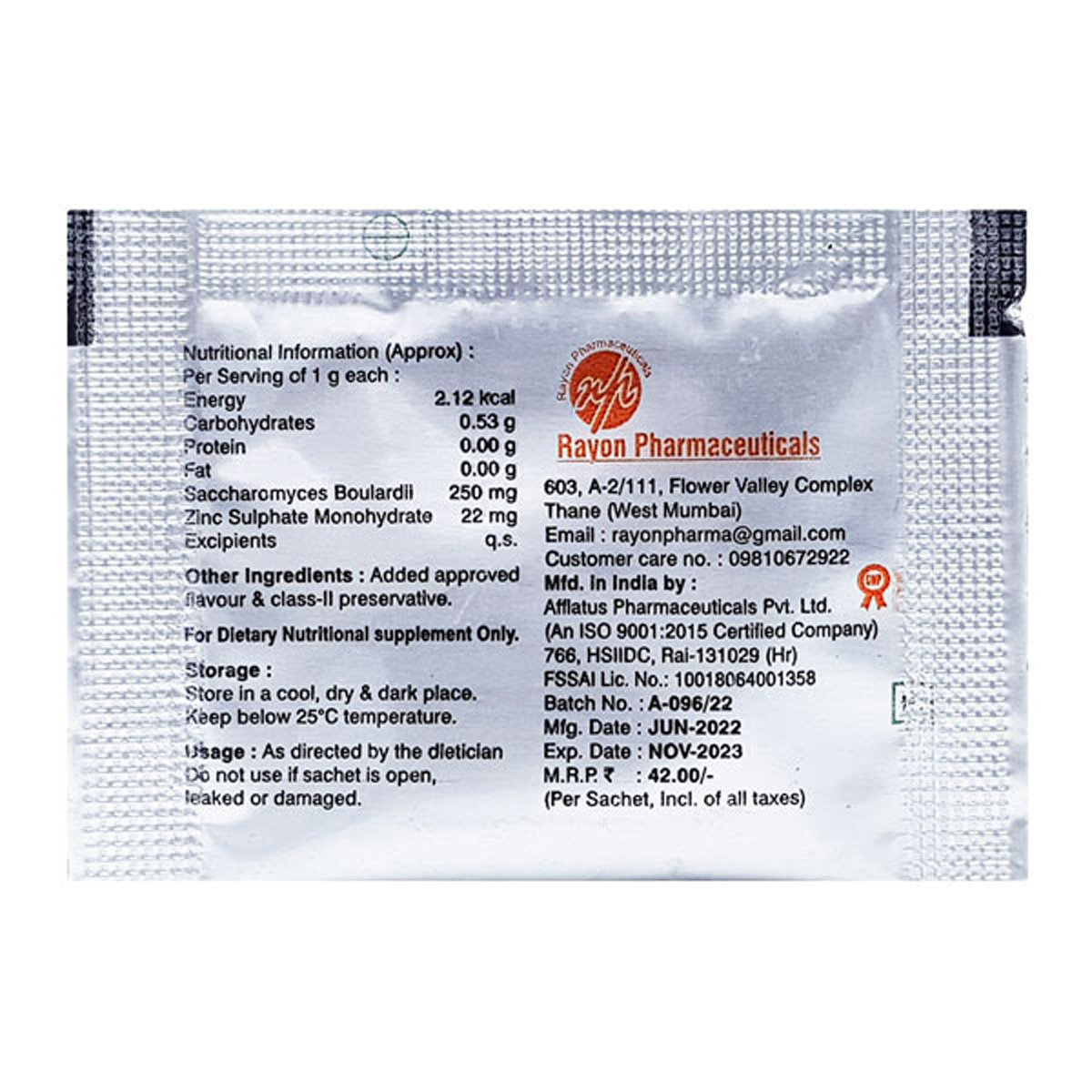 Zenorm 1Gm Sachet, Pack of 1 Powder Zenorm 1Gm Sachet, Pack of 1 Powder