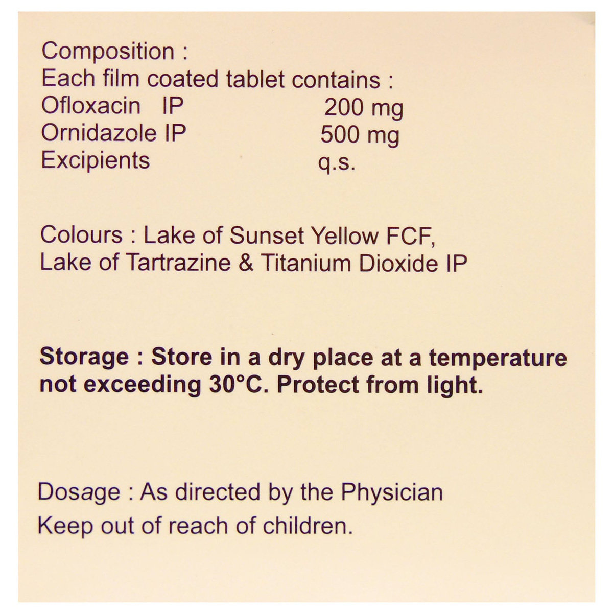 Zenflox-OZ 200 mg/500 mg Tablet 10's, Pack of 10 TABLETS Zenflox-OZ 200 mg/500 mg Tablet 10's, Pack of 10 TABLETS