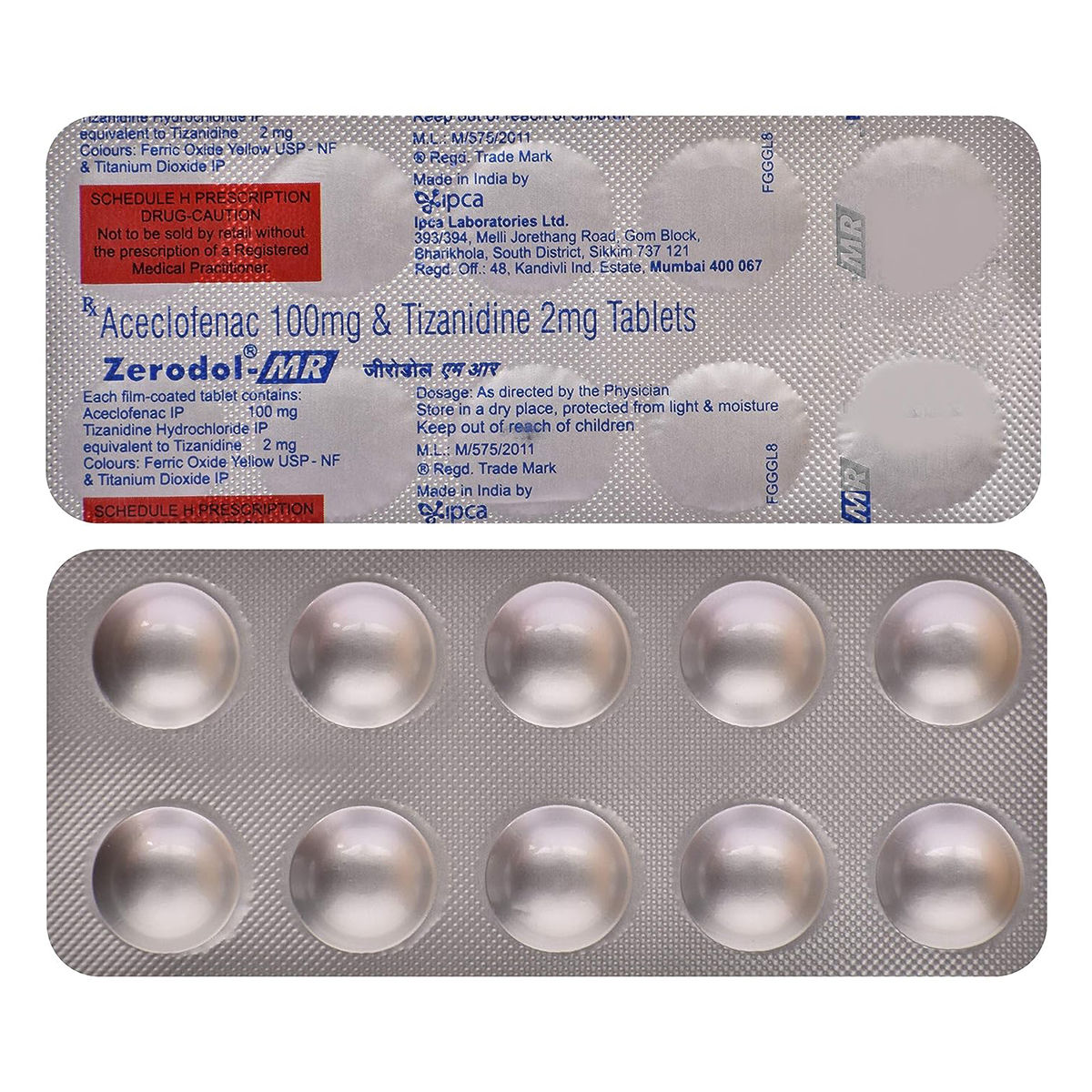 Buy Zerodol-MR Tablet 10's Online