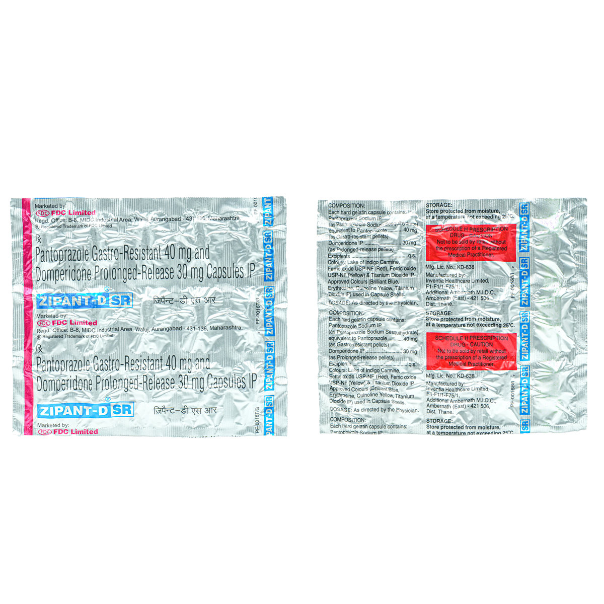 Zipant-DSR 30 mg/40 mg Capsule 15's, Pack of 15 Zipant-DSR 30 mg/40 mg Capsule 15's, Pack of 15