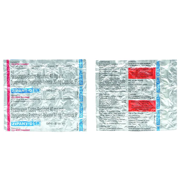 Zipant-DSR 30 mg/40 mg Capsule 15's, Pack of 15