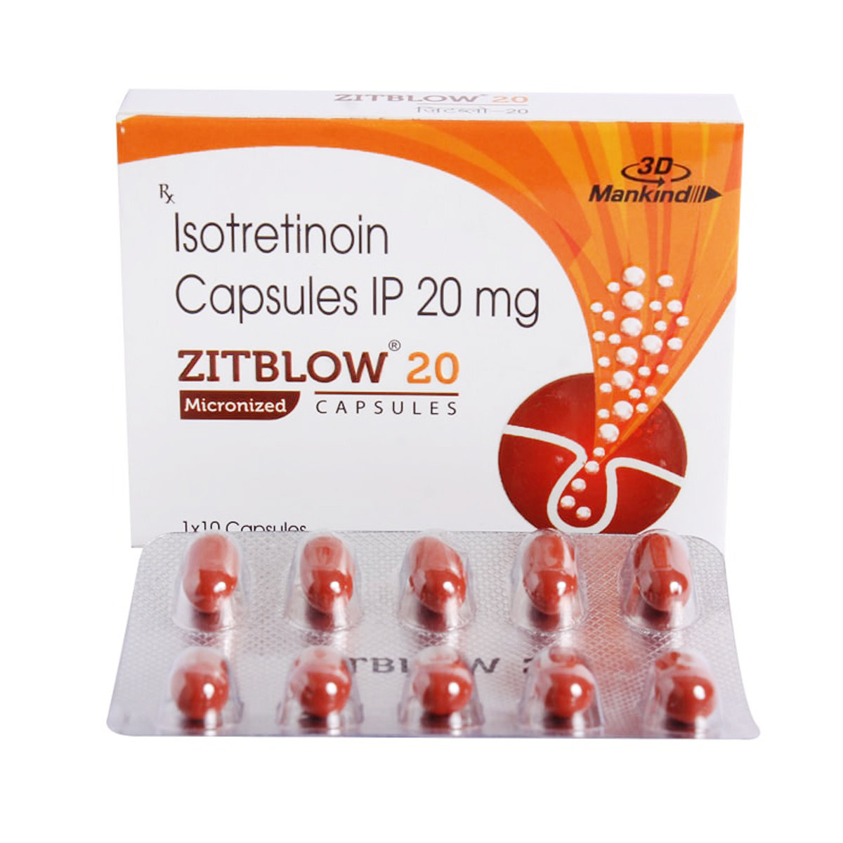 Zitblow 20 Capsule 10's, Pack of 10 CapsuleS Zitblow 20 Capsule 10's, Pack of 10 CapsuleS
