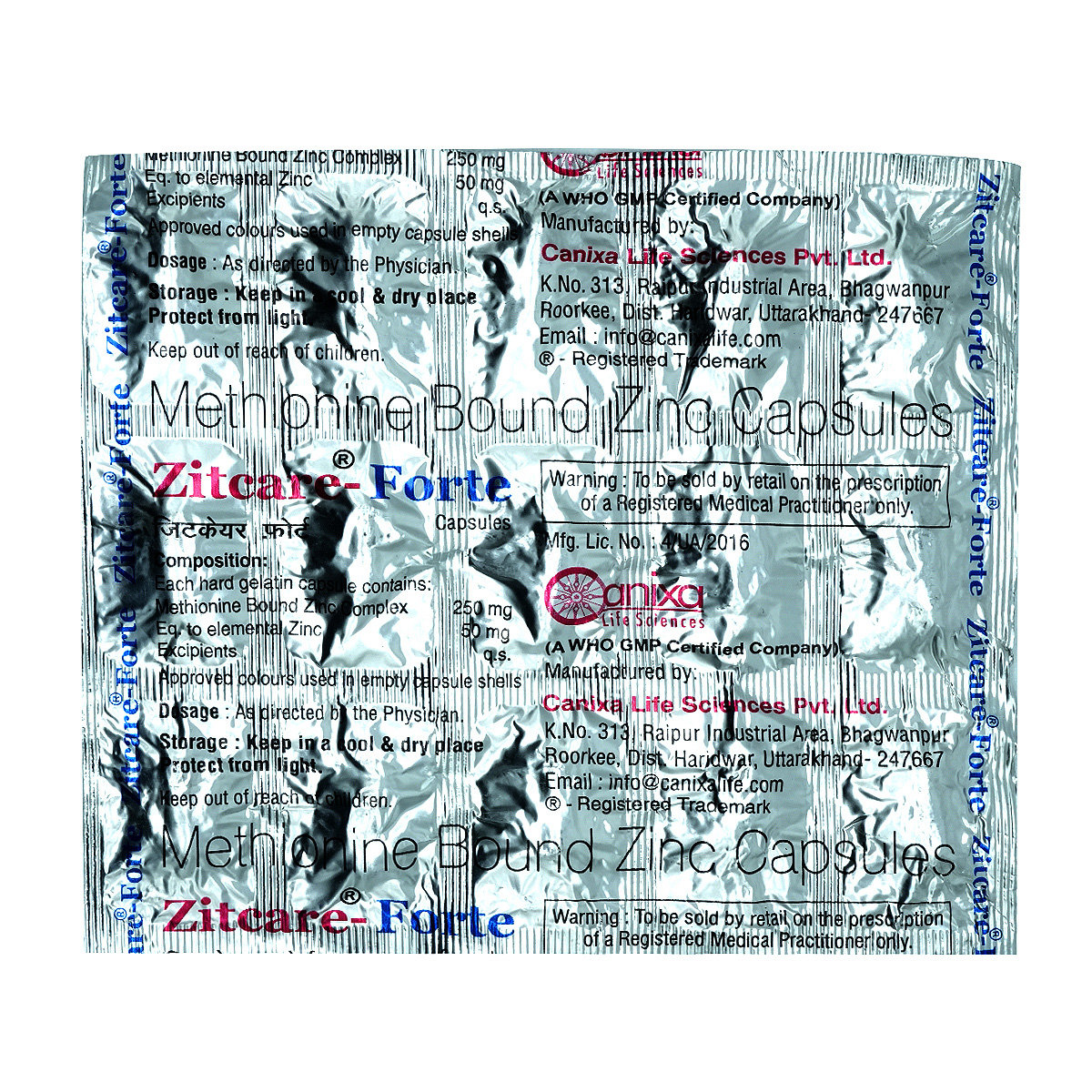 Zitcare-Forte Capsule 15's, Pack of 15 Zitcare-Forte Capsule 15's, Pack of 15