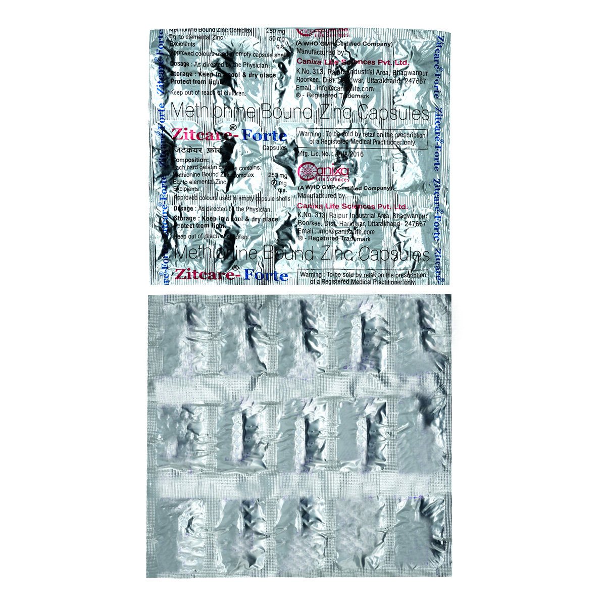 Zitcare-Forte Capsule 15's, Pack of 15 Zitcare-Forte Capsule 15's, Pack of 15