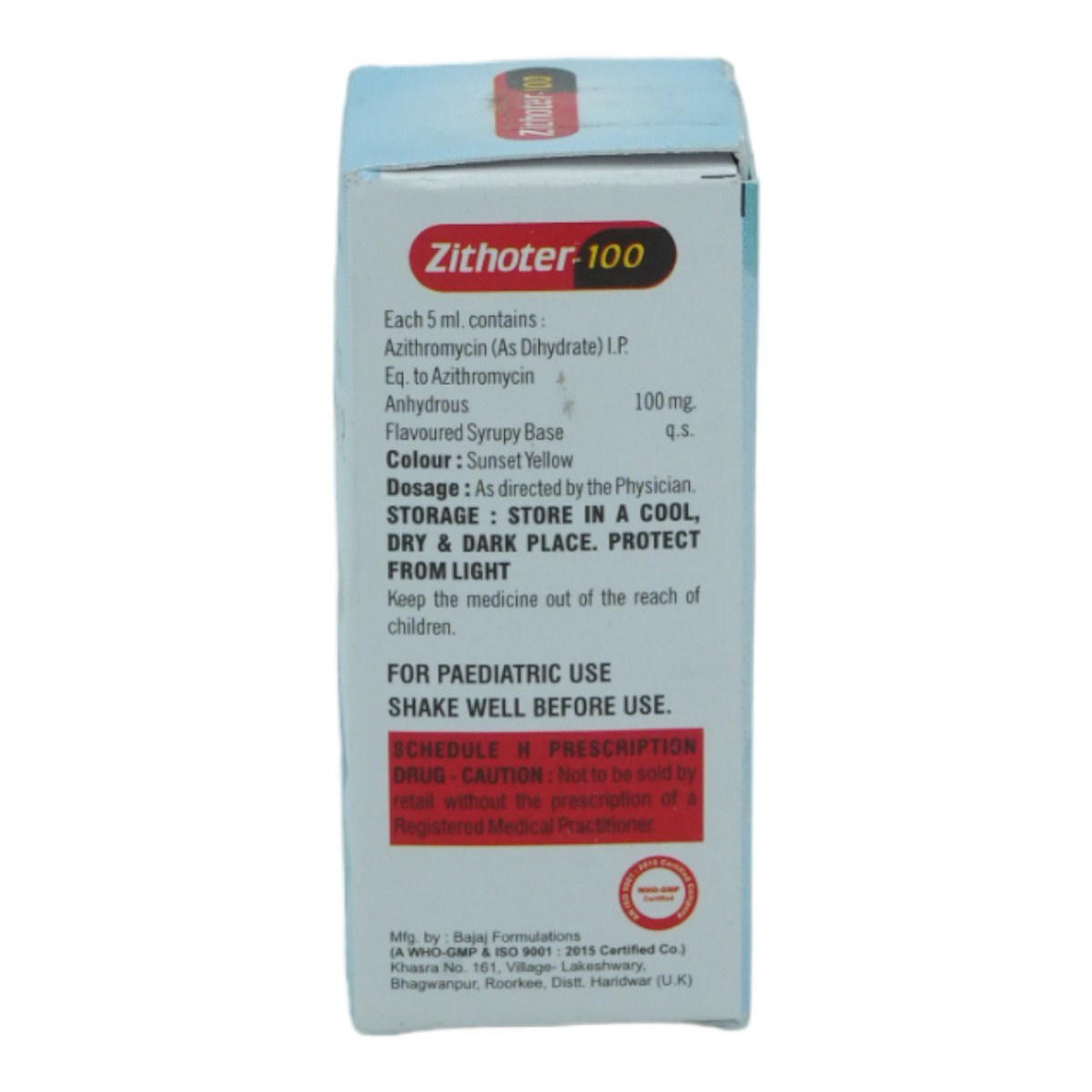 Zithoter-100 Suspension 15 ml, Pack of 1 Suspension Zithoter-100 Suspension 15 ml, Pack of 1 Suspension