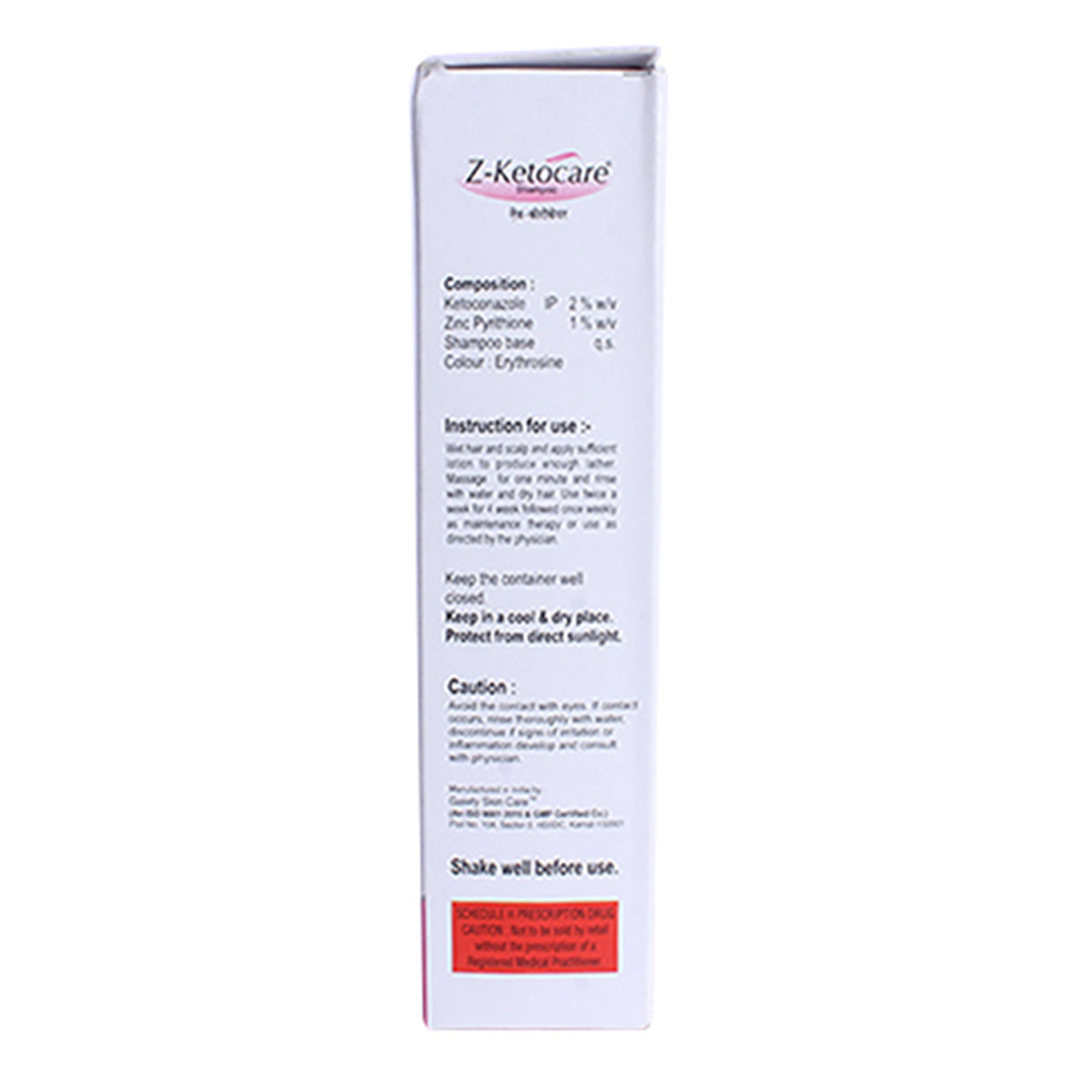 Z-Ketocare Shampoo 60 ml, Pack of 1 Shampoo Z-Ketocare Shampoo 60 ml, Pack of 1 Shampoo