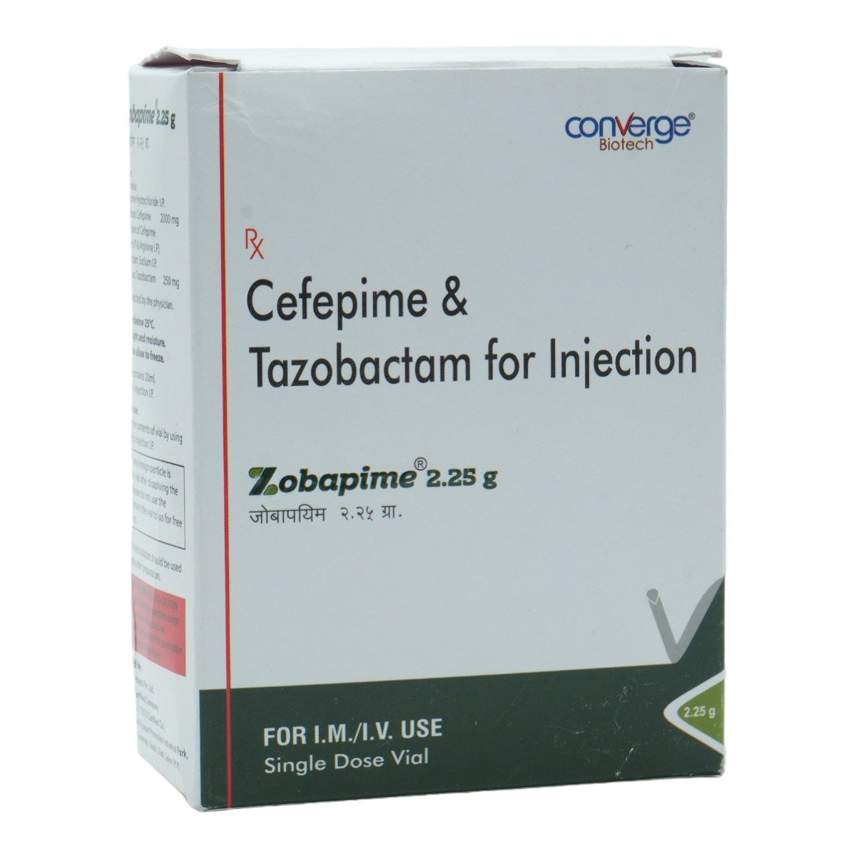 Zobapime 2.25 gm Injection 1's, Pack of 1 Zobapime 2.25 gm Injection 1's, Pack of 1